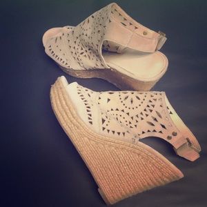 Marc Fisher suede wedge bootie